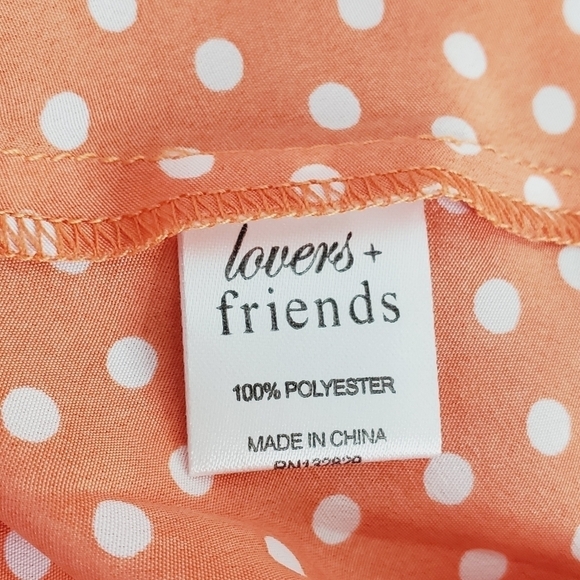 Lovers + Friends Sheer Polka Dot Blouse Size M Lightweight Top NEW Host Pick! - Picture 9 of 11